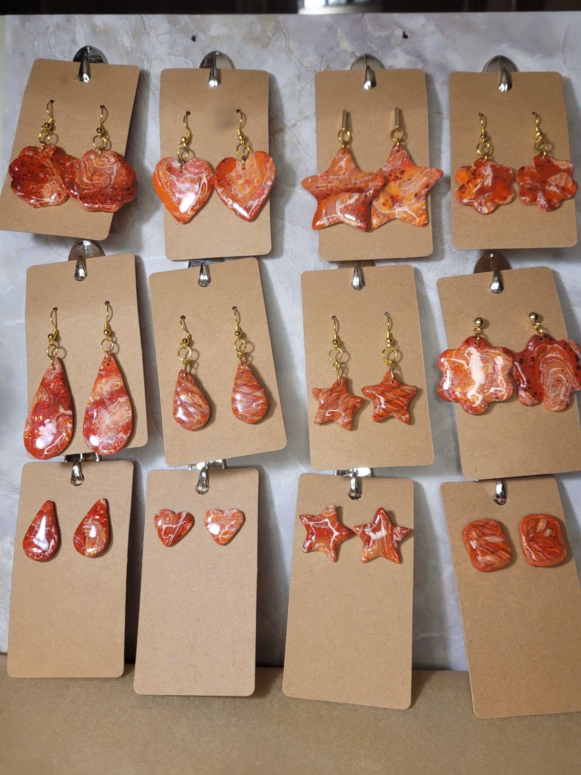 Earrings - hand made polymer clay