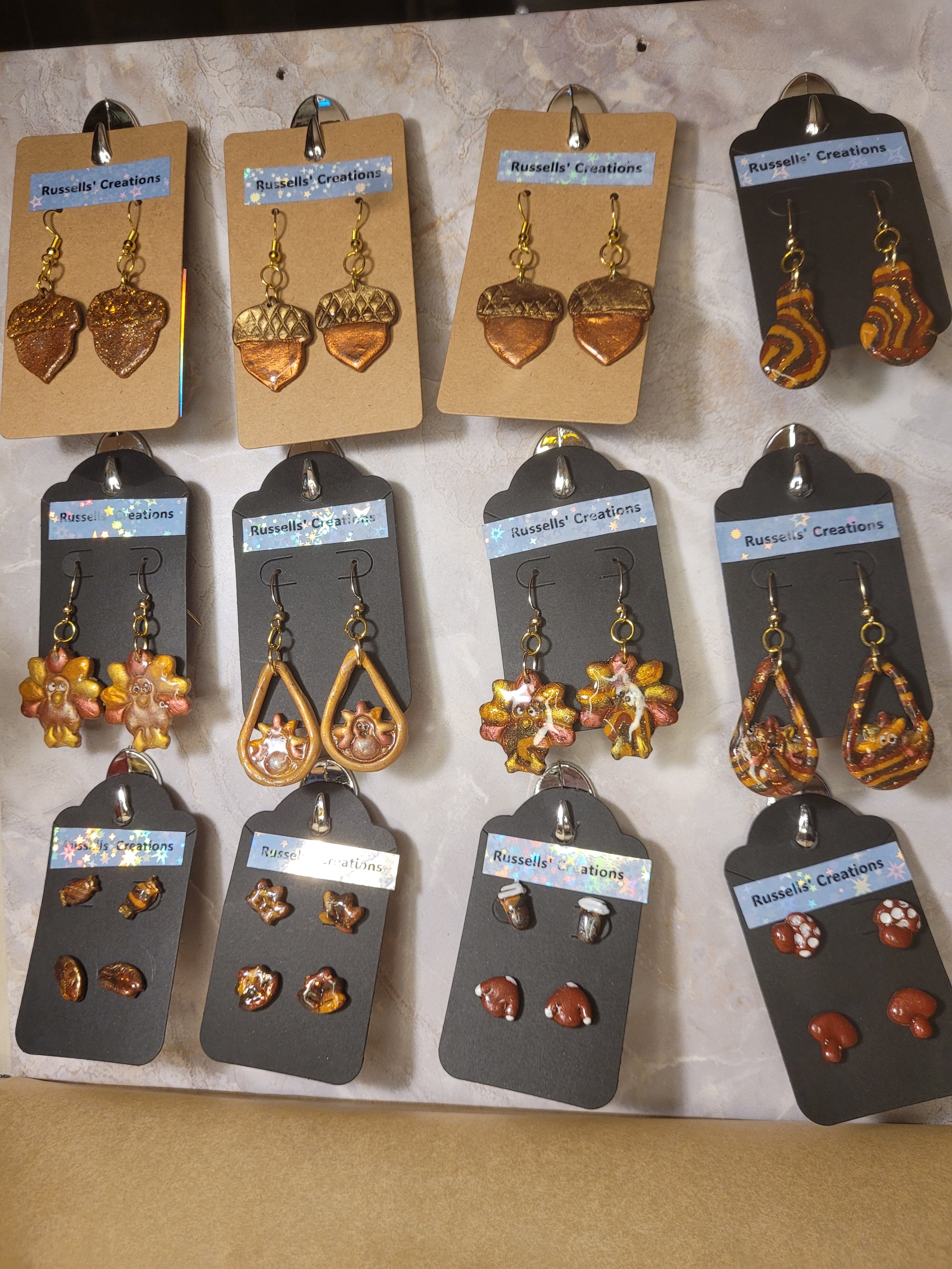 Earrings - hand made polymer clay