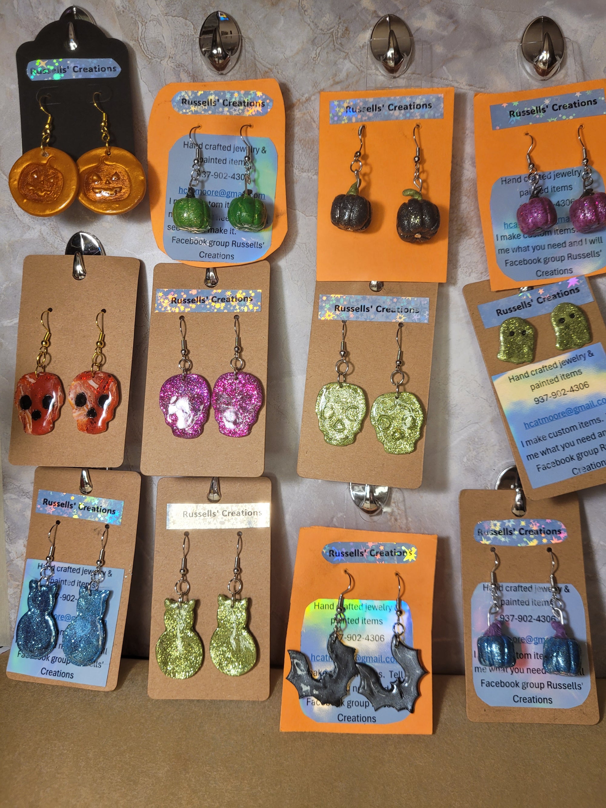 Earrings - hand made polymer clay