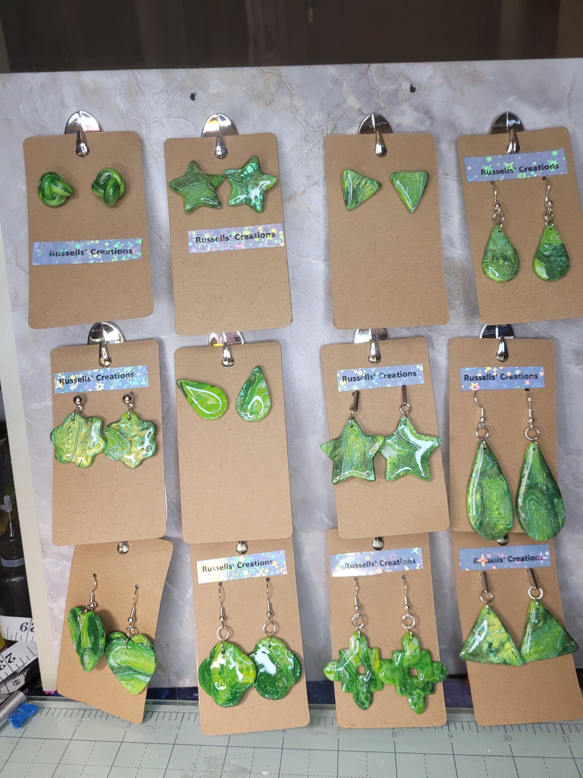 Earrings - hand made polymer clay