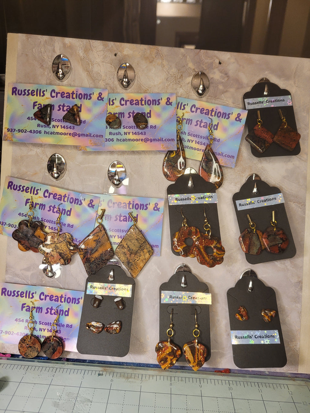 Earrings - hand made polymer clay