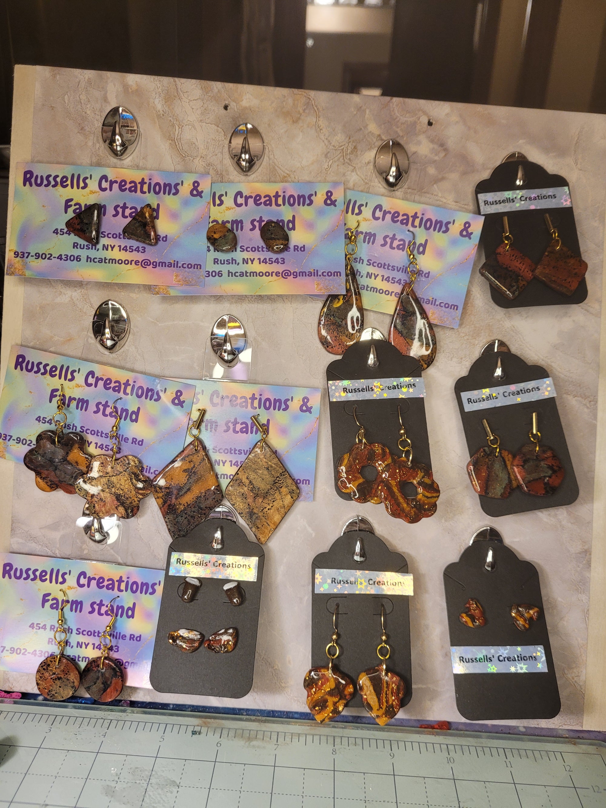 Earrings - hand made polymer clay