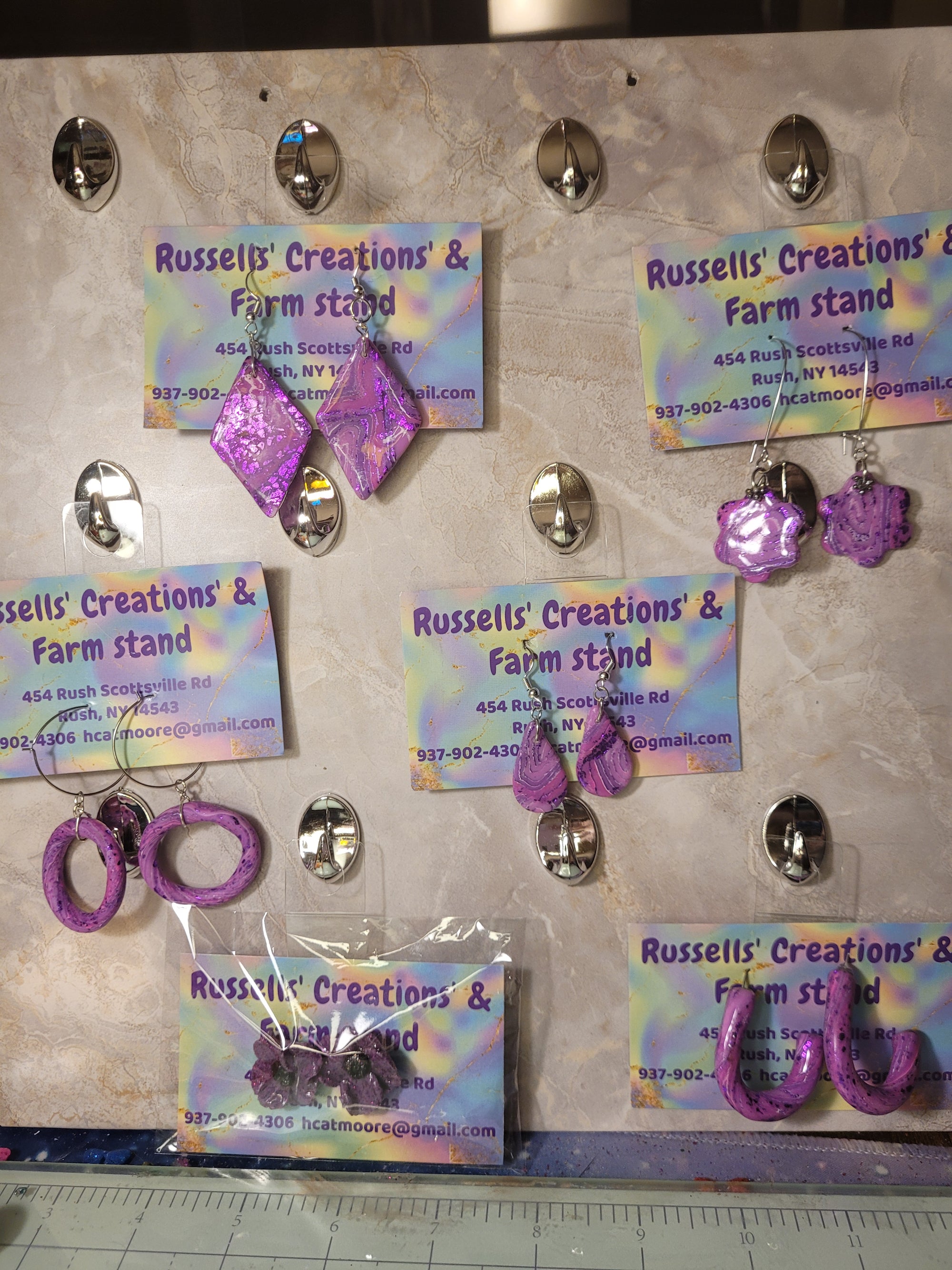 Earrings - hand made polymer clay
