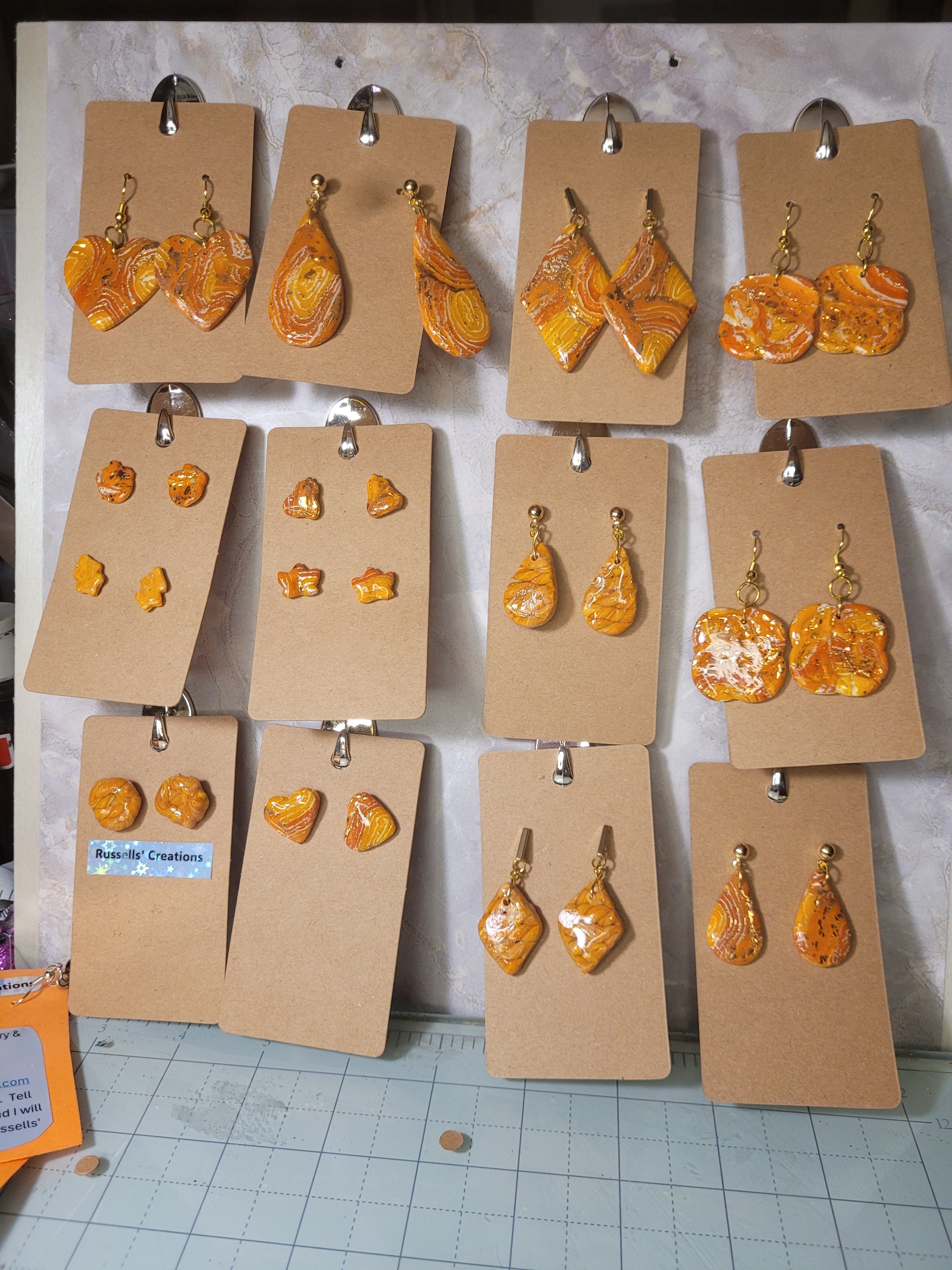 Earrings - hand made polymer clay
