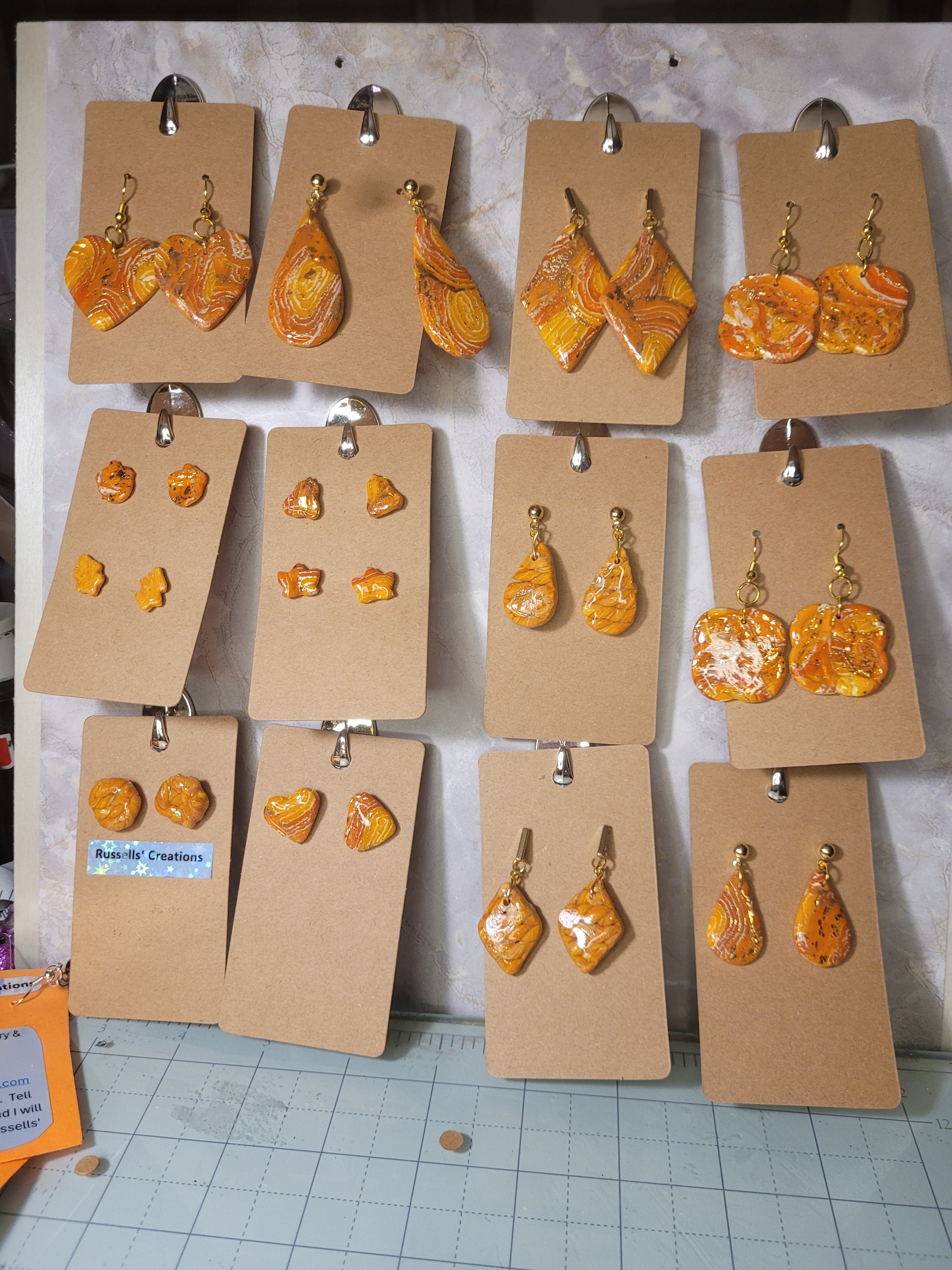Earrings - hand made polymer clay