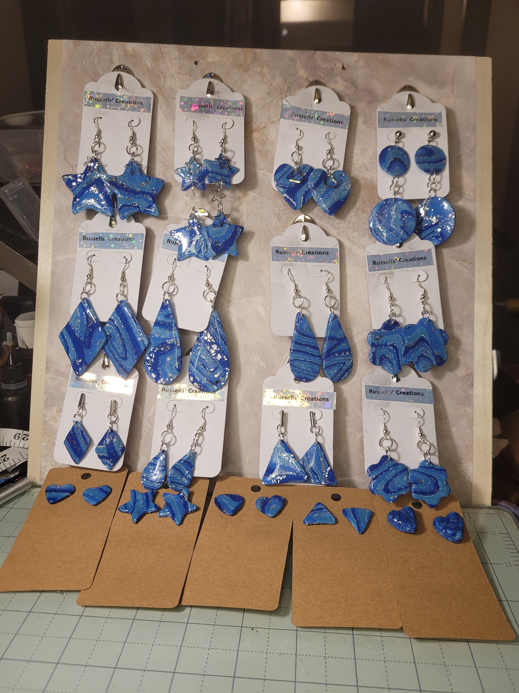 Earrings - hand made polymer clay
