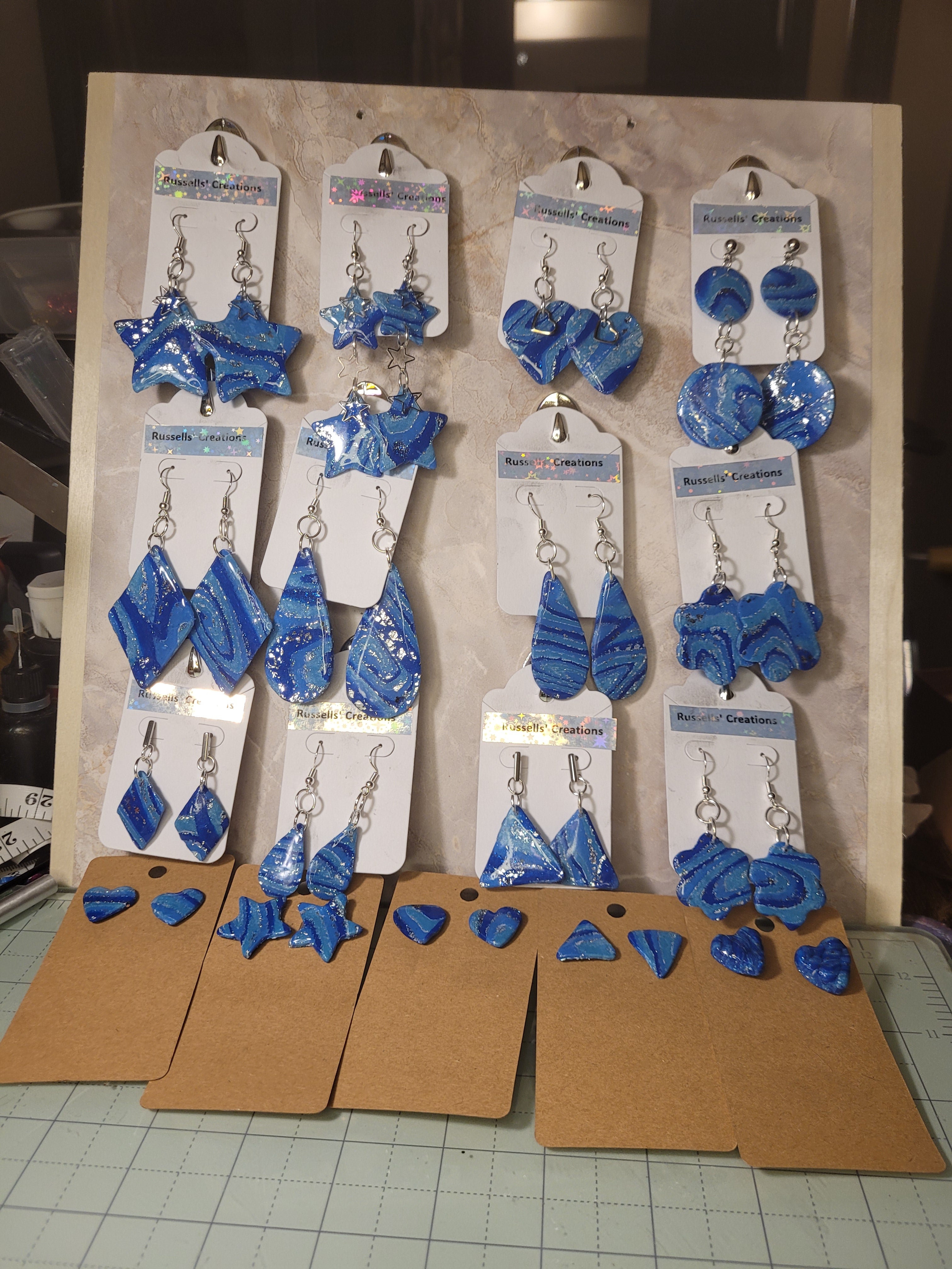 Earrings - hand made polymer clay