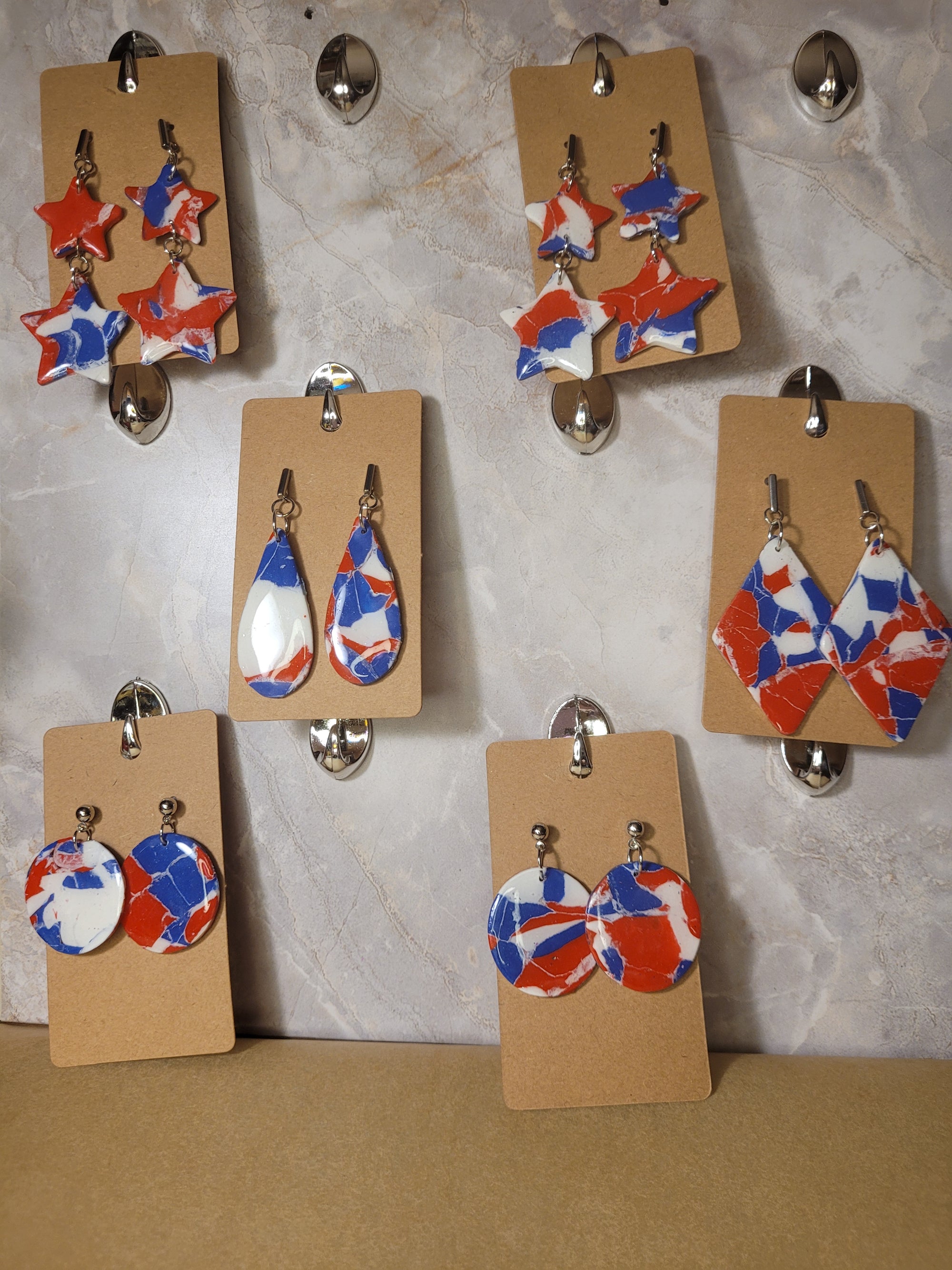 Earrings - hand made polymer clay