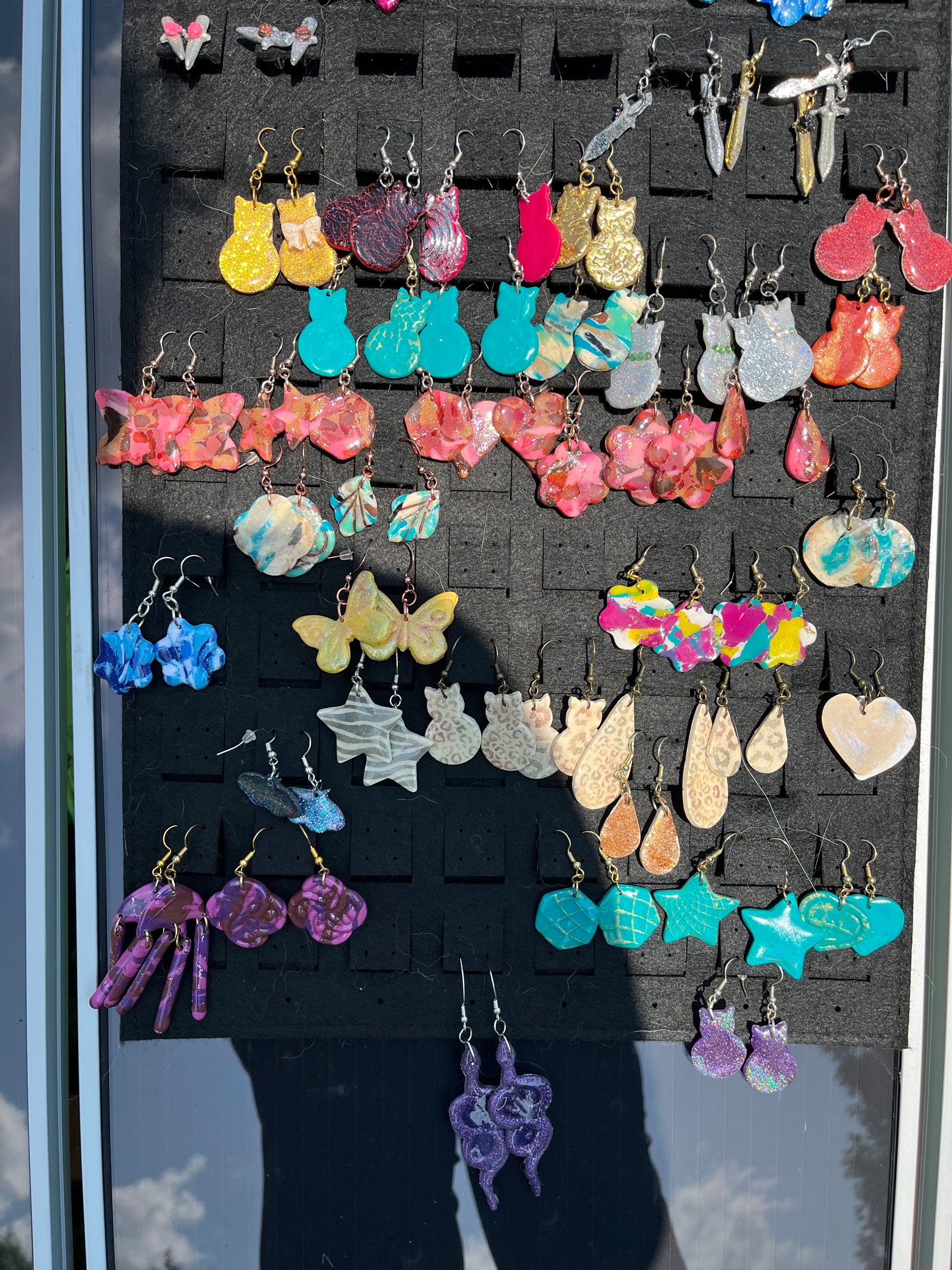 Earrings - hand made polymer clay