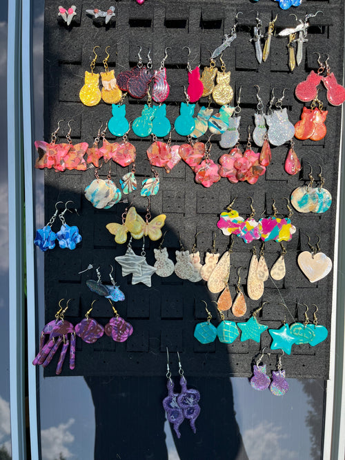 Earrings - hand made polymer clay
