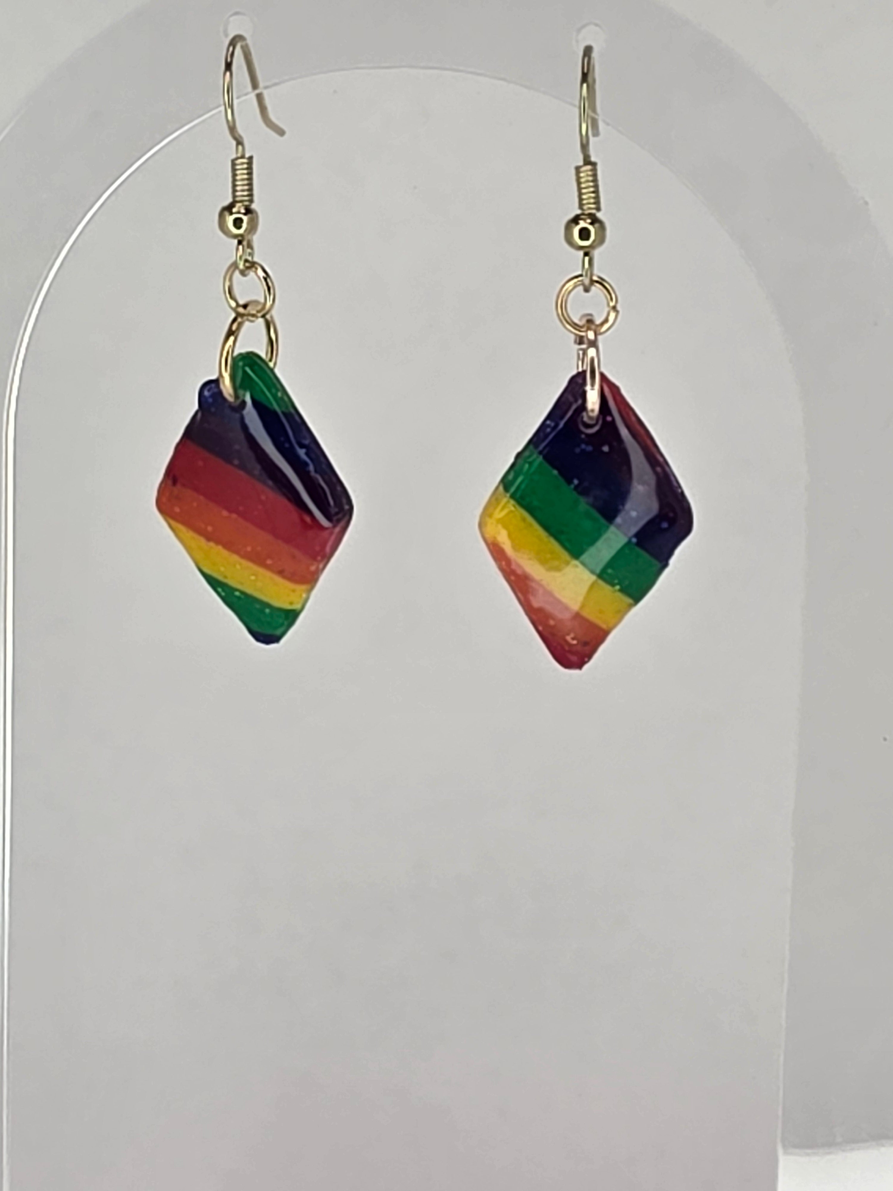 Rainbow earrings