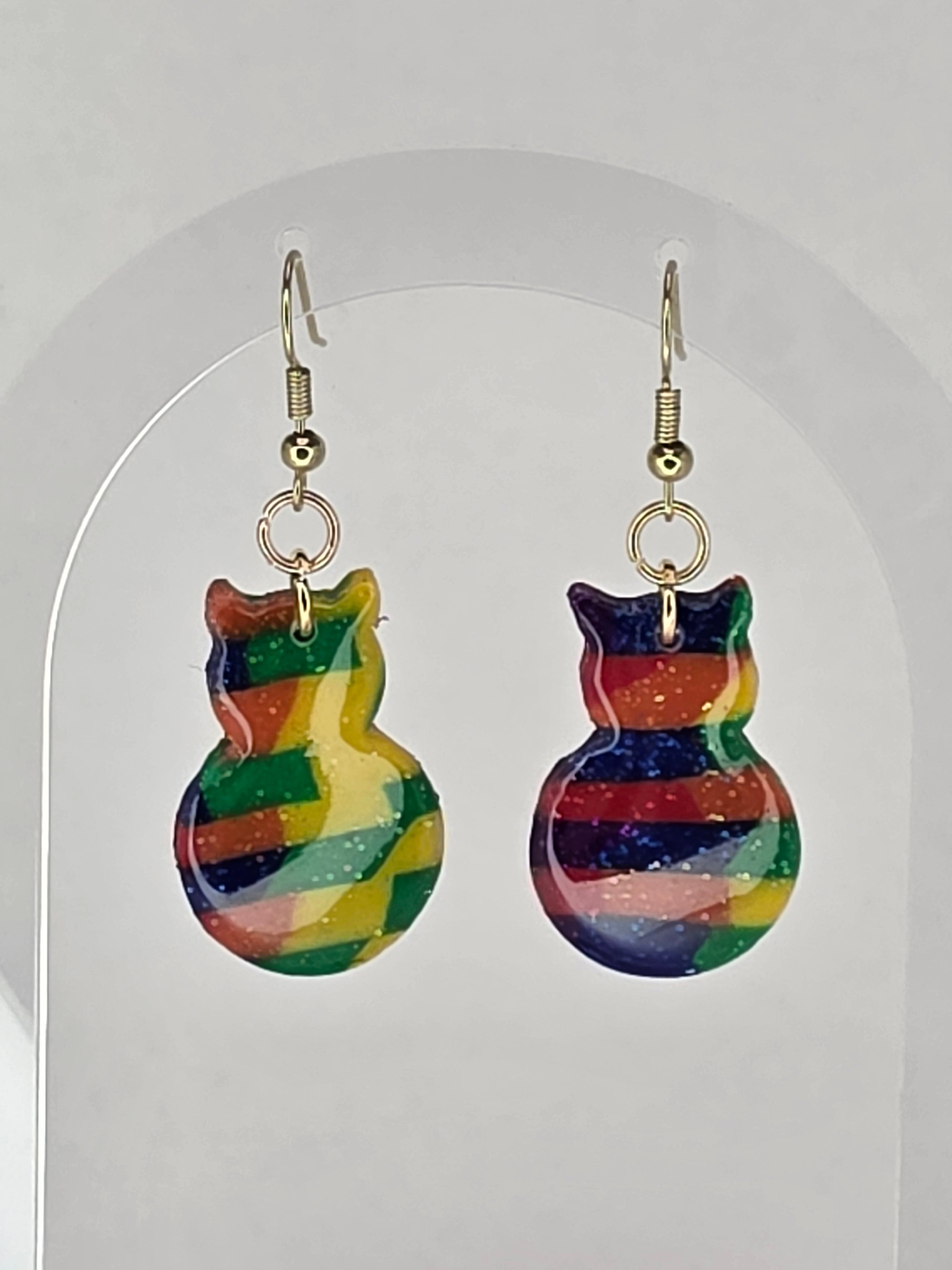Rainbow earrings