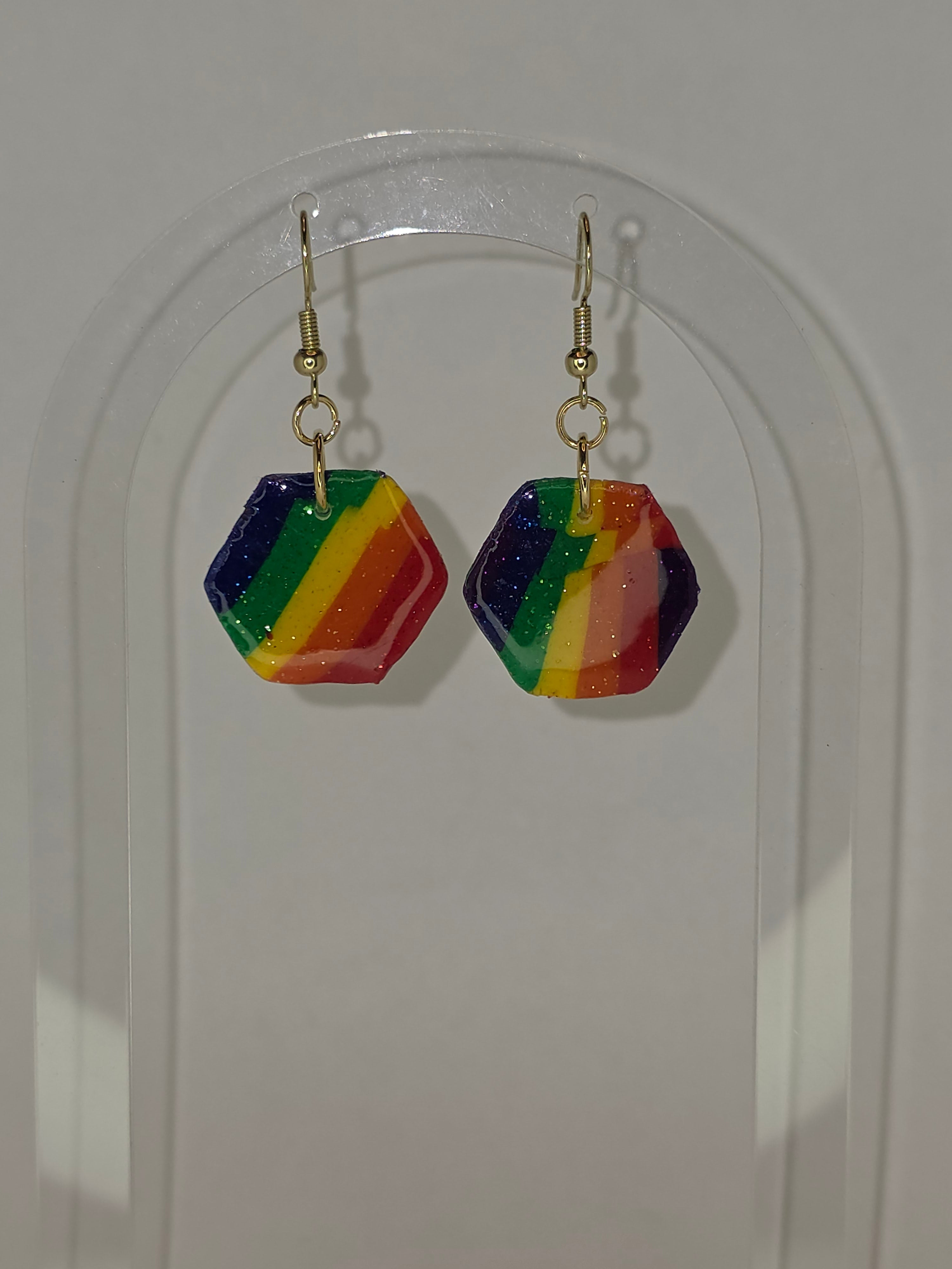 Rainbow earrings